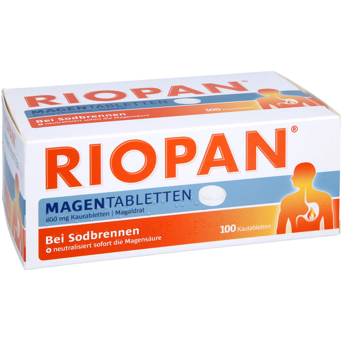 RIOPAN Magen Tabletten, 800 mg Kautabletten, 100 St. Tabletten