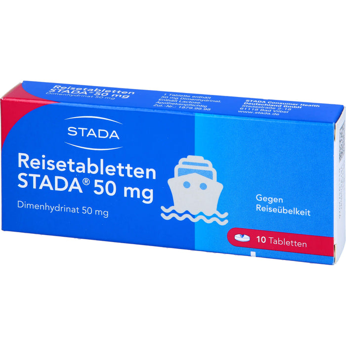 Reisetabletten STADA  50 mg, 10 pcs. Tablets