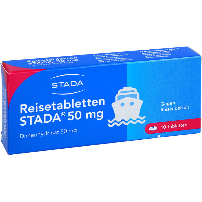 Reisetabletten STADA  50 mg, 10 pc Tablettes