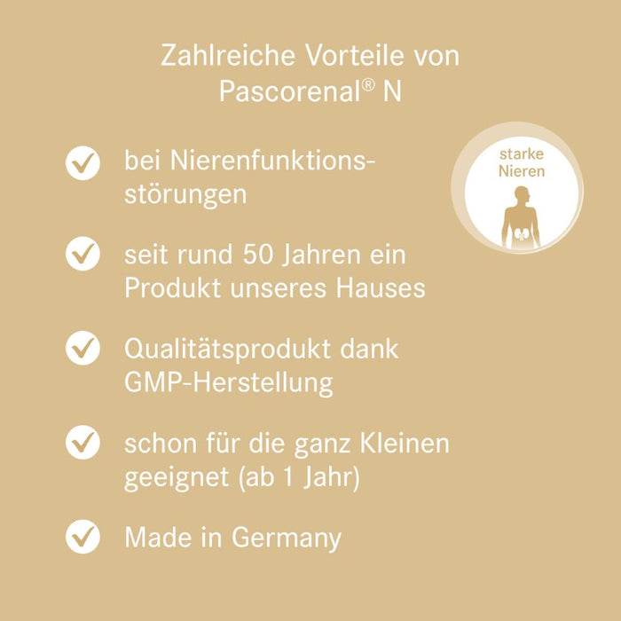 Pascorenal N Mischung bei Nierenfunktionsstörungen, 100 ml Lösung