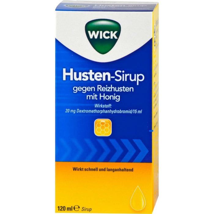 WICK Husten-Sirup gegen Reizhusten mit Honig, 120 ml Solution