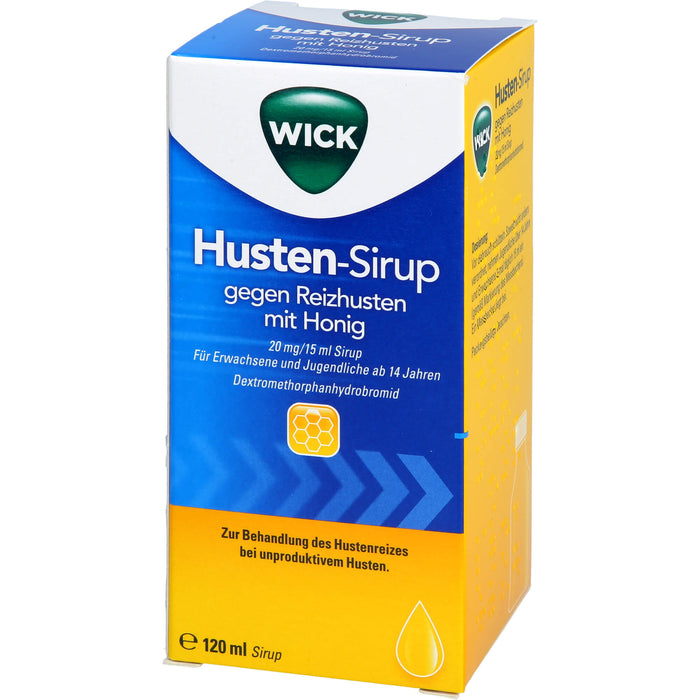 WICK Husten-Sirup gegen Reizhusten mit Honig, 120 ml Solution