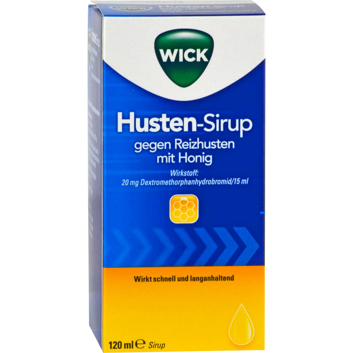 WICK Husten-Sirup gegen Reizhusten mit Honig, 120 ml Solution