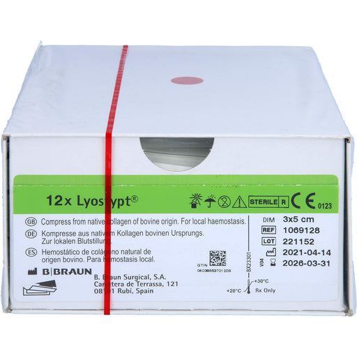 Lyostypt Kollagen Haemostypt Vlies-Kompressen, 12 St KOM