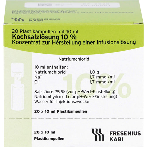 Fresenius Kochsalzlösung 10 % Konzentrat, 200 ml Lösung