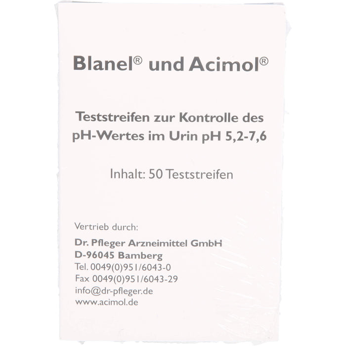 Teststreifenheft z. Bestimmung d. Urin-ph-Wertes, 50 St. Teststreifen