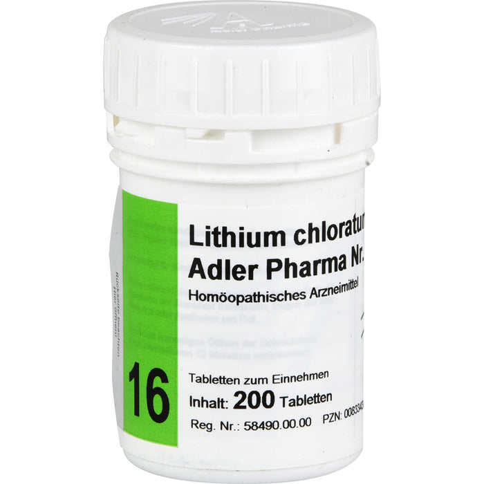 Biochemie Adler 16 Lithium chloratum D12 Tbl., 200 St TAB