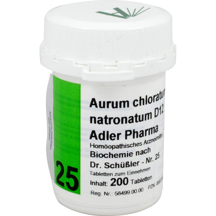 Biochemie Adler 25 Aurum chloratum natronatum D12 Tbl., 200 St TAB