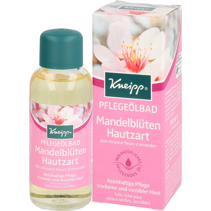 Kneipp Pflegeölbad Mandelblüten Hautzart reichhaltige Pflege trockener und sensibler Haut, 100 ml Huile