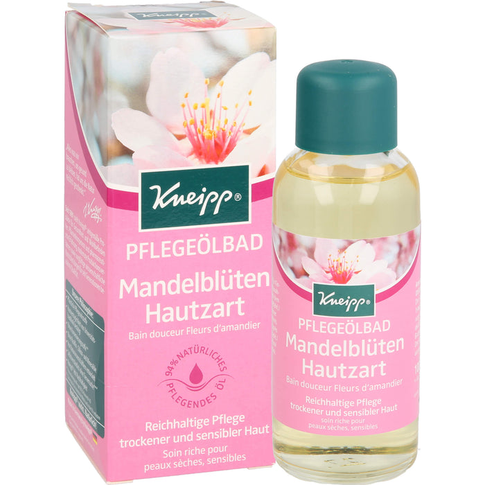 Kneipp Pflegeölbad Mandelblüten Hautzart reichhaltige Pflege trockener und sensibler Haut, 100 ml Huile