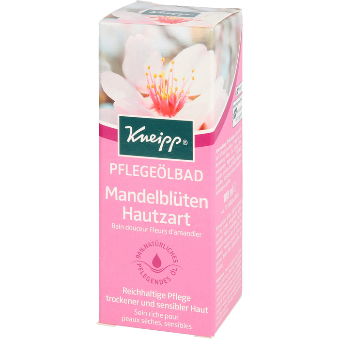 Kneipp Pflegeölbad Mandelblüten Hautzart reichhaltige Pflege trockener und sensibler Haut, 100 ml Huile