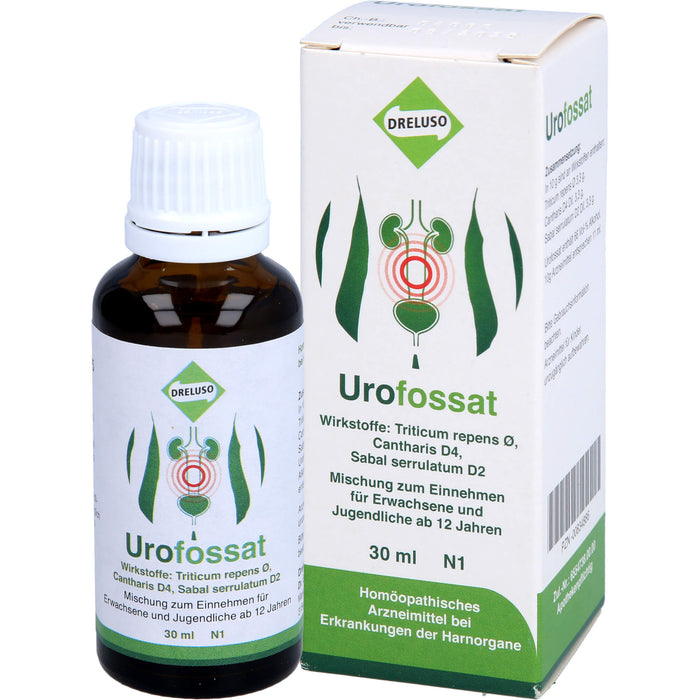 DRELUSO Urofossat Tropfen bei Erkrankungen der Harnorgane, 30 ml Solution