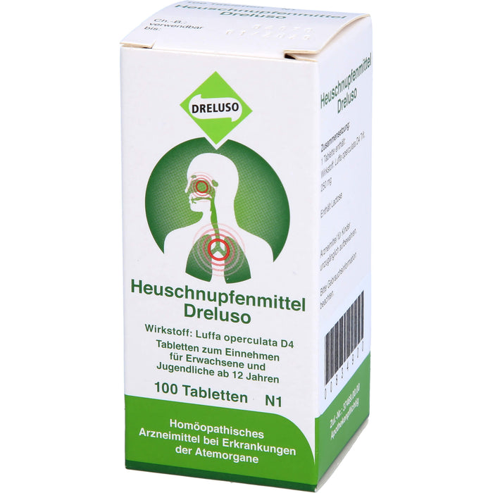Dreluso Heuschnupfenmittel Tabletten bei Erkrankungen der Atemorgane, 100 pc Tablettes