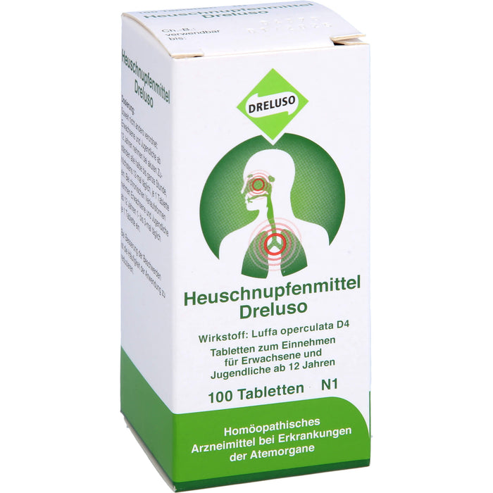 Dreluso Heuschnupfenmittel Tabletten bei Erkrankungen der Atemorgane, 100 pc Tablettes