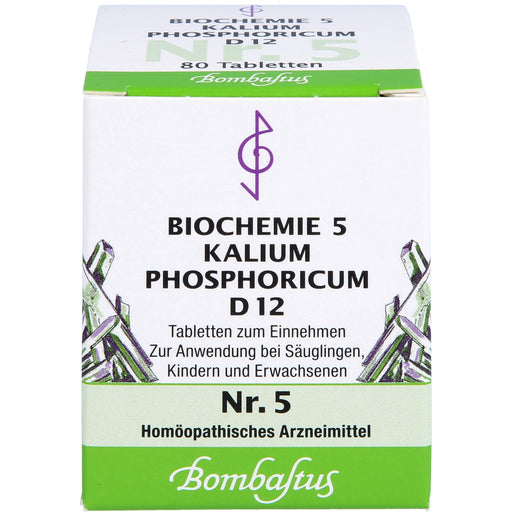 Biochemie 5 Kalium phosphoricum Bombastus D12 Tbl., 80 St TAB