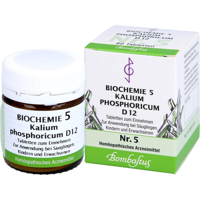 Biochemie 5 Kalium phosphoricum Bombastus D12 Tbl., 80 St TAB
