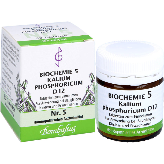 Biochemie 5 Kalium phosphoricum Bombastus D12 Tbl., 80 St TAB