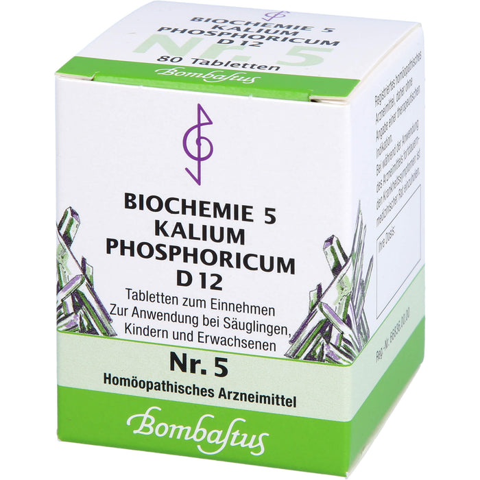 Biochemie 5 Kalium phosphoricum Bombastus D12 Tbl., 80 St TAB