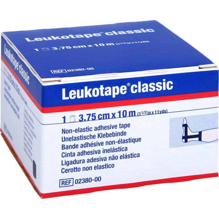 Leukotape classic 3,75 cm x 10 m schwarz Klebebinde, 1 pc Paquet