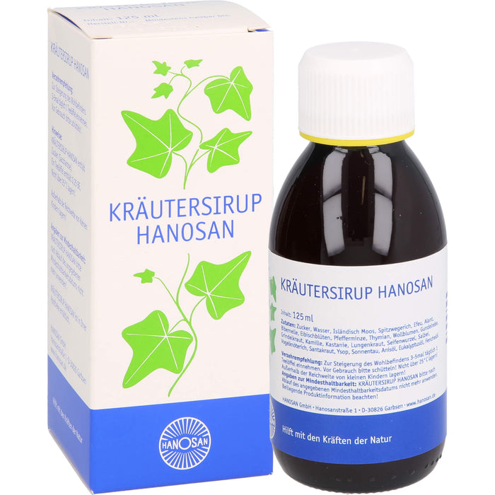 HANOSAN Kräutersirup, 125 ml Solution