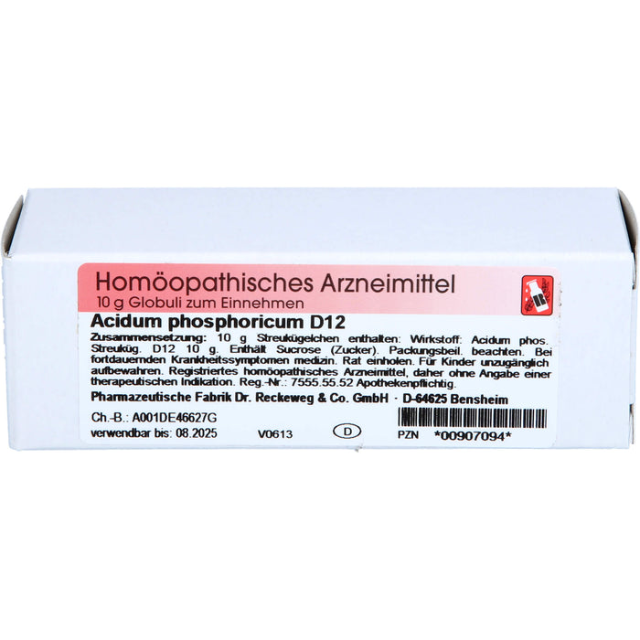 Acidum phosphoricum D12 Reckeweg Glob., 10 g GLO