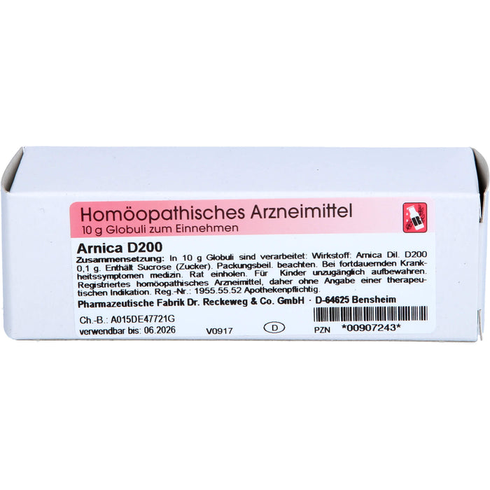 Dr. Reckeweg Arnica D200 Globuli, 10 g Globuli