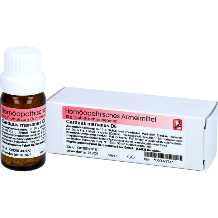 Dr. Reckeweg Carduus marianus D6 Globuli, 10 g Globules