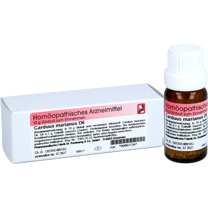 Dr. Reckeweg Carduus marianus D6 Globuli, 10 g Globules