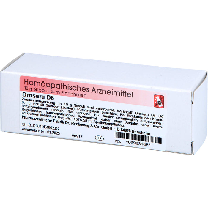 Drosera D6 Reckeweg Glob., 10 g Globules