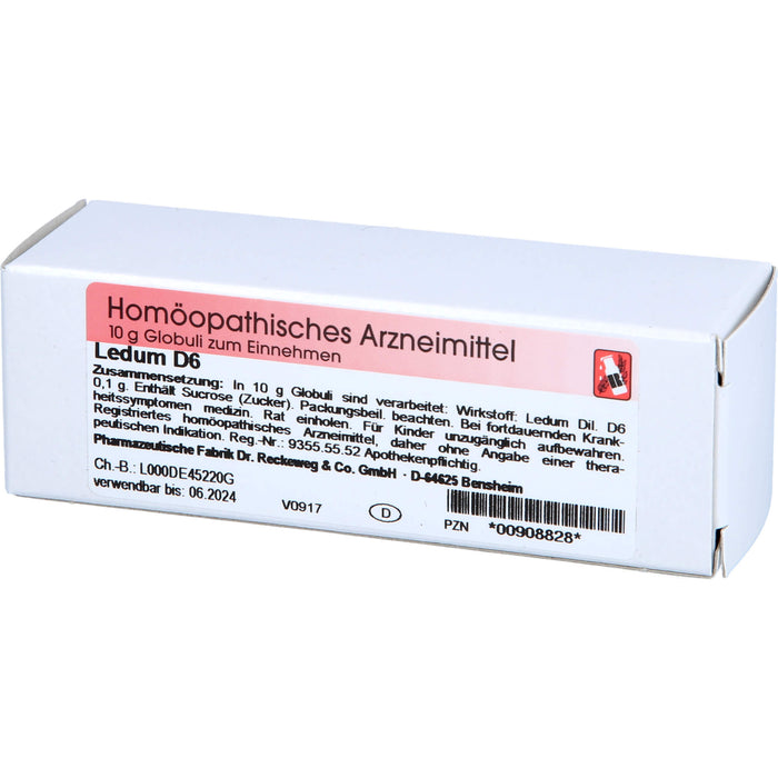 Ledum D6 Reckeweg Glob., 10 g GLO
