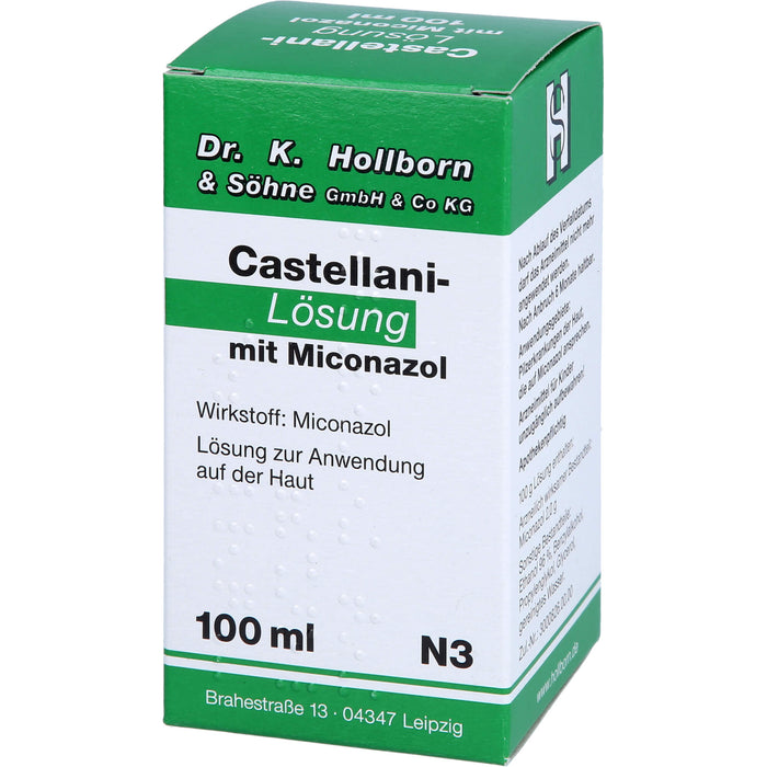 Castellani-Lösung mit Miconazol bei Pilzerkrankungen der Haut, 100 ml Solution