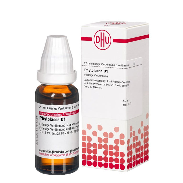 DHU Phytolacca D1 Dilution, 20 ml Solution
