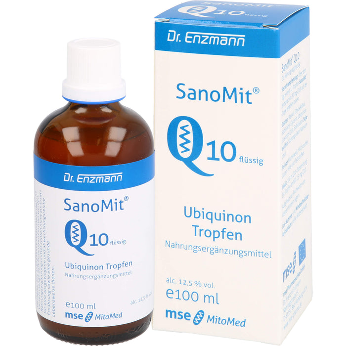 SanoMit Q10 flüssig Ubiquinon Tropfen, 100 ml Solution