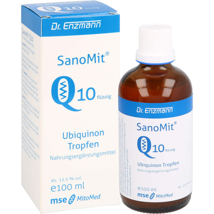SanoMit Q10 flüssig Ubiquinon Tropfen, 100 ml Solution
