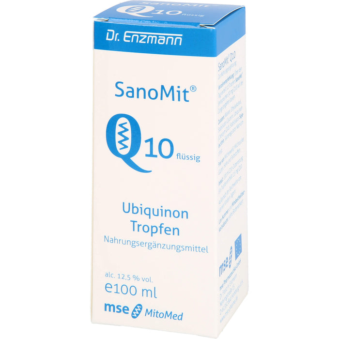 SanoMit Q10 flüssig Ubiquinon Tropfen, 100 ml Solution