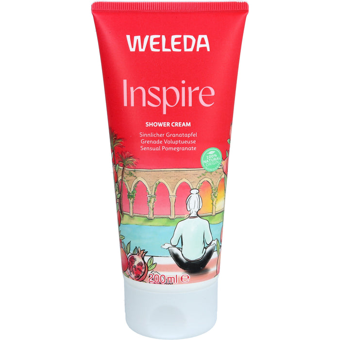 WELEDA Inspire Duschcreme sinnlicher Granatapfel, 200 ml Duschgel