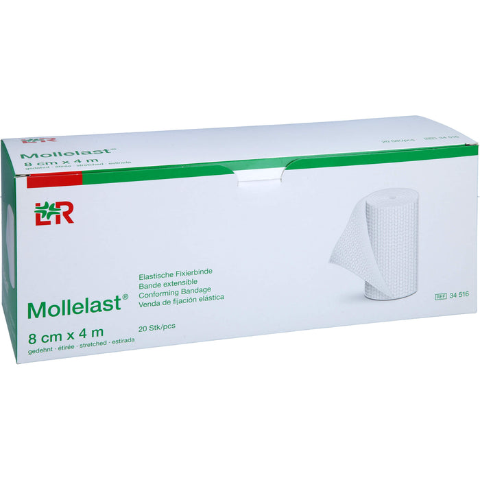 Mollelast elastische Fixierbinde 8 cm x 4 m, 20 pc Bandage