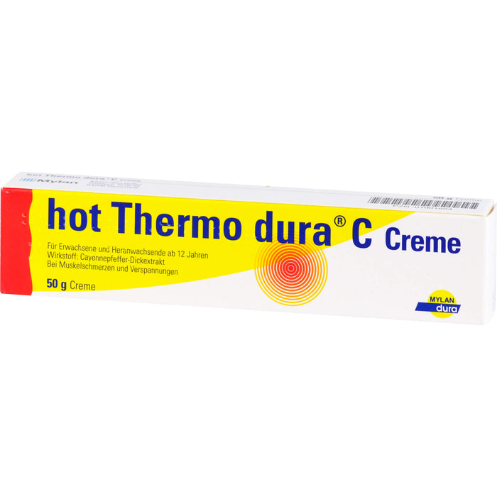 hot Thermo dura C Creme zur Linderung von Muskelschmerzen, 50 g Cream