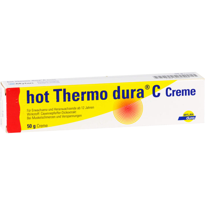 hot Thermo dura C Creme zur Linderung von Muskelschmerzen, 50 g Crème
