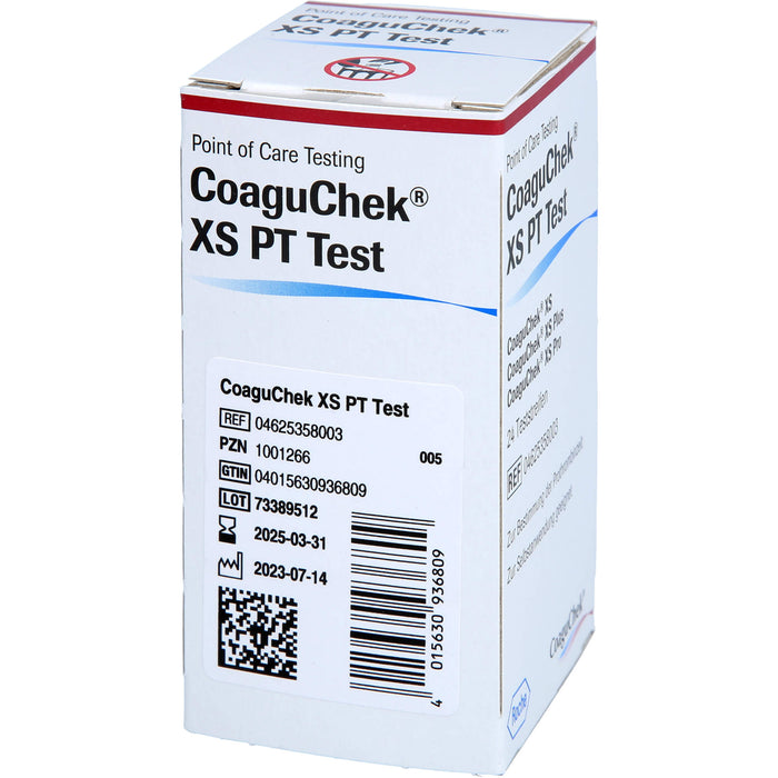 CoaguChek XS PT Teststreifen, 24 pc Bandelettes réactives