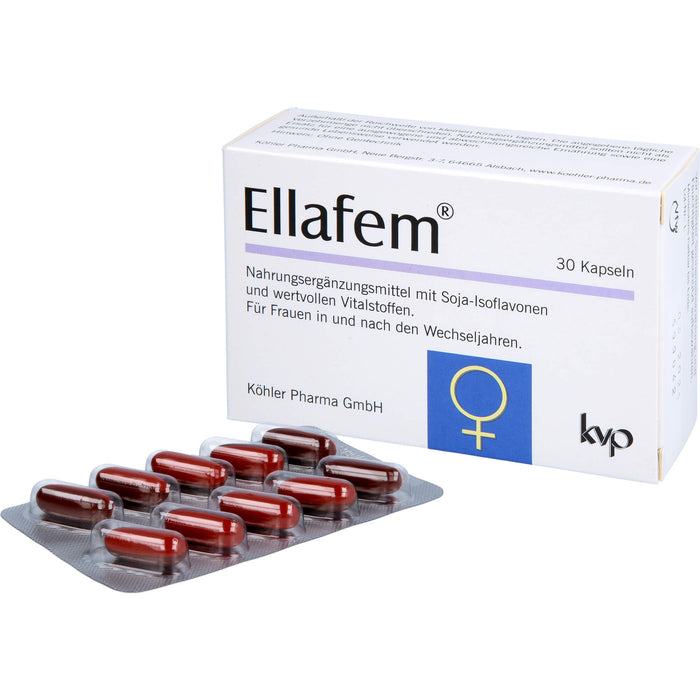 Ellafem Kapseln für Frauen in und nach den Wechseljahren, 30 St. Kapseln