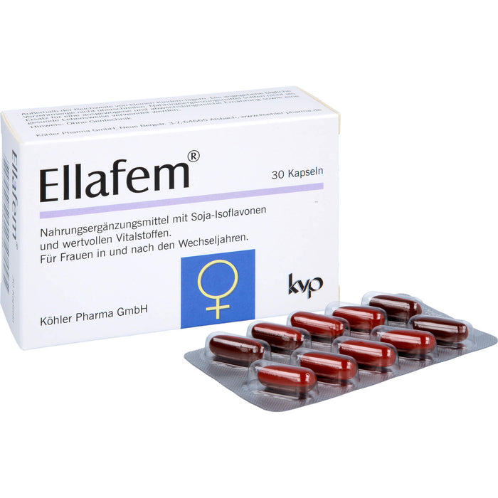 Ellafem Kapseln für Frauen in und nach den Wechseljahren, 30 St. Kapseln