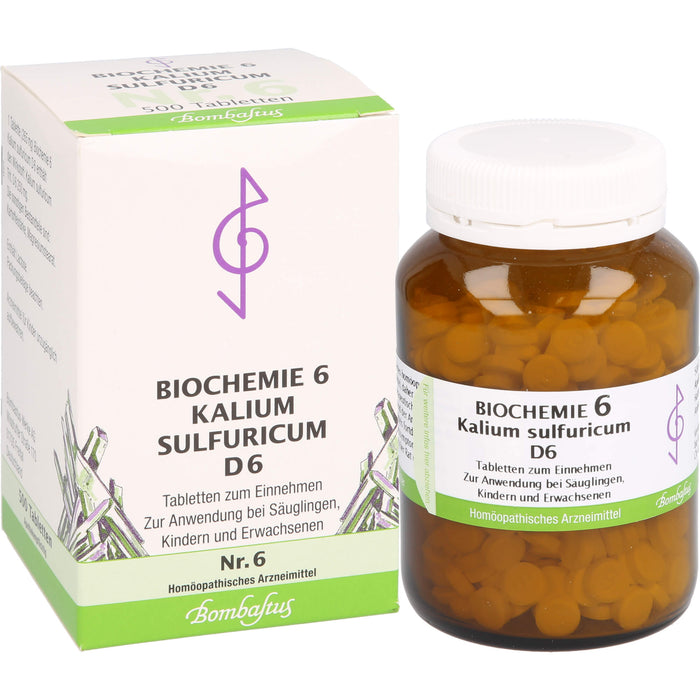 Biochemie 6 Kalium sulfuricum Bombastus D6 Tbl., 500 St TAB