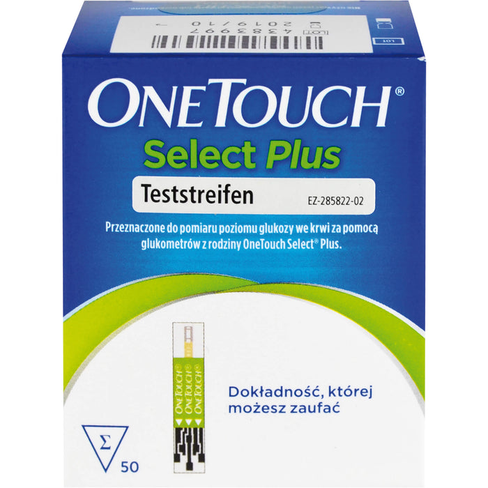One Touch Select Plus Blutzuckerteststreifen Reimport EurimPharm, 50 pc Bandelettes réactives
