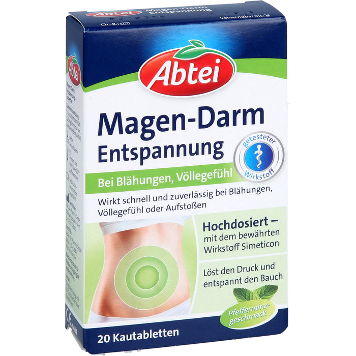Abtei Magen-Darm-Entspannungstabletten, 20 pc Tablettes