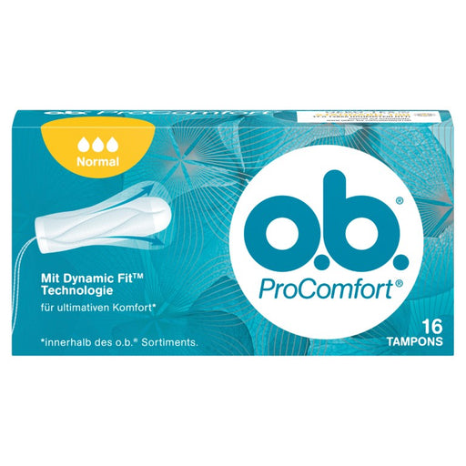 o.b. ProComfort Normal Tampons bei leichter bis mittlerer Regelblutung, 16 St. Tampons