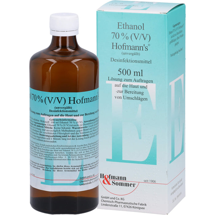 Ethanol 70% (V/V) Hofmann's Desinfektionsmittel, 500 ml Solution