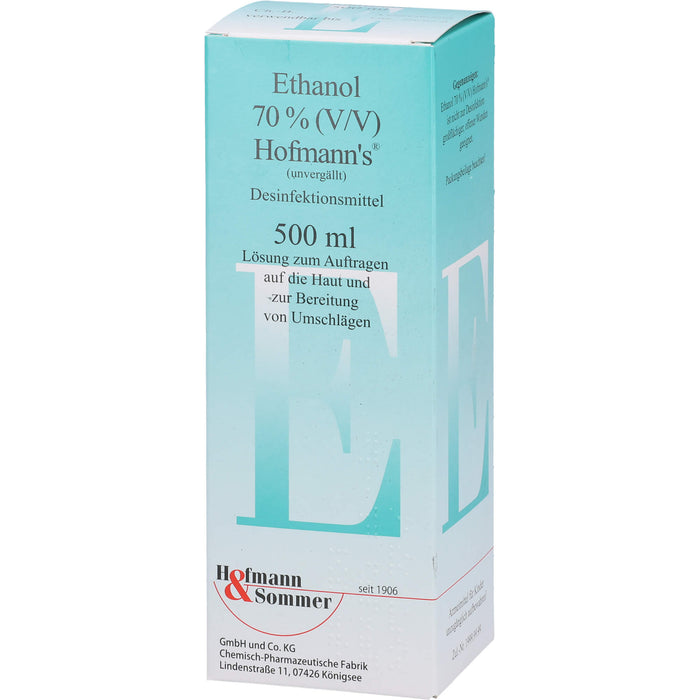 Ethanol 70% (V/V) Hofmann's Desinfektionsmittel, 500 ml Solution