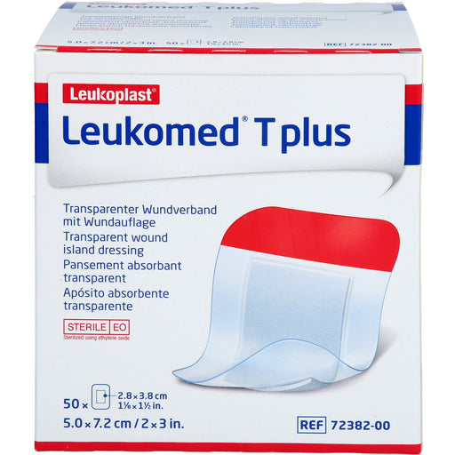 LEUKOMED TRANSP. PLUS STERILE PFL. 7,2x5 cm, 50 St PFL