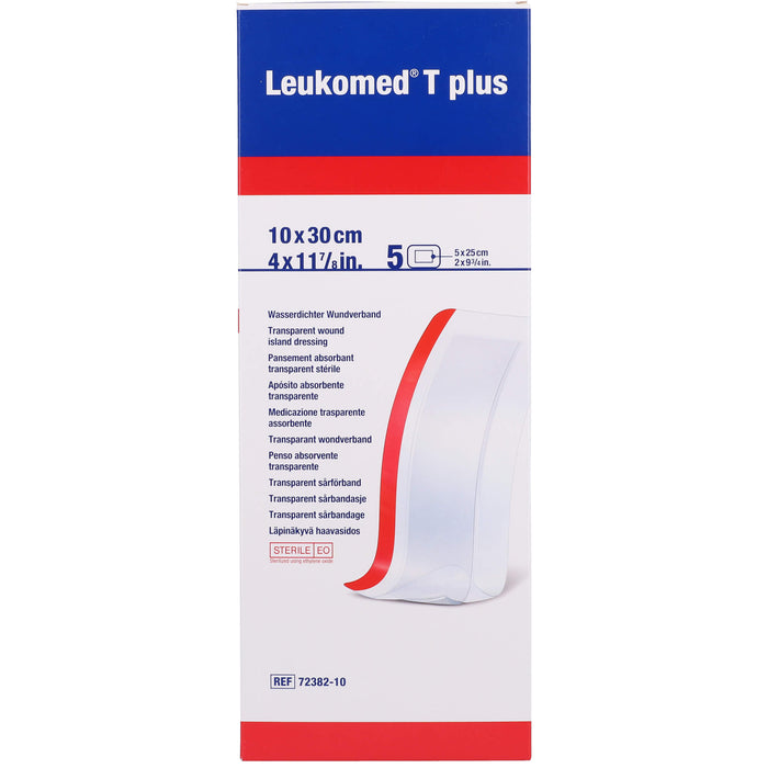 LEUKOMED TRANSP. PLUS STERILE PFL. 10x30 cm, 5 St PFL